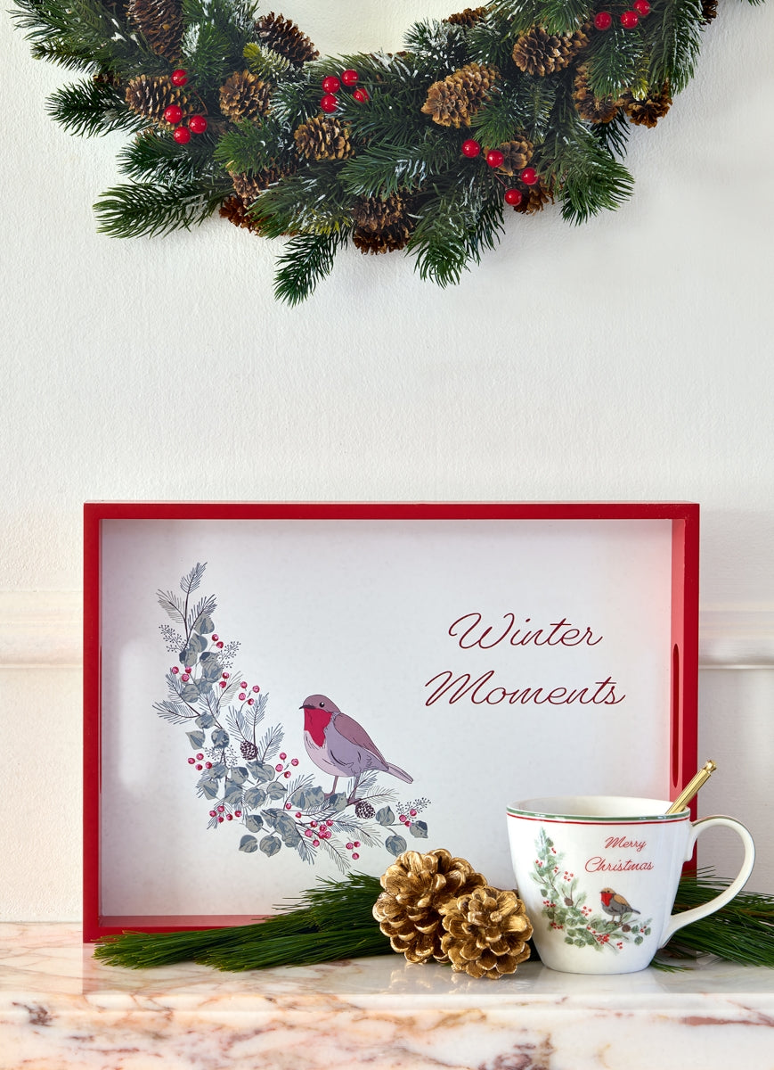 Greengate Leonora Becher mit Henkel merry christmas 0,35 l