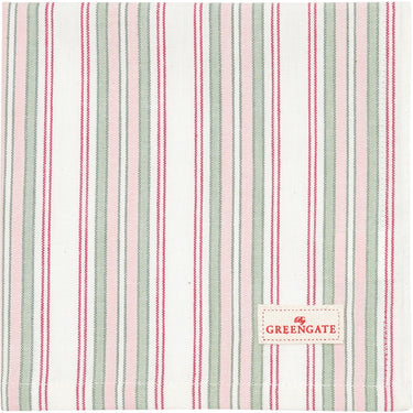 Greengate Carola Stoffserviette white 40 x 40 cm