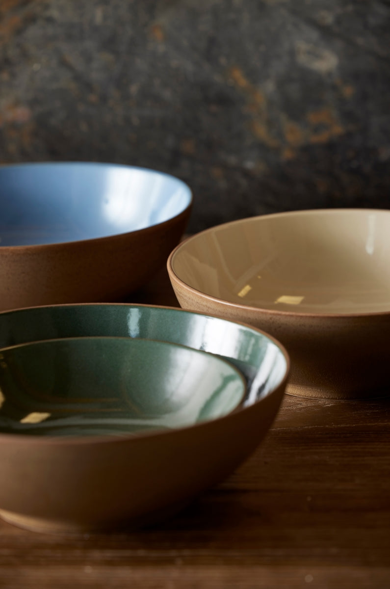 Bitz Salatbowl Wood/Ocean 24 cm