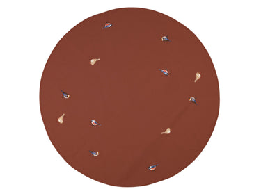 Broste Copenhagen BIRD Weihnachtsbaumdecke smoked paprika 120 cm Freisteller