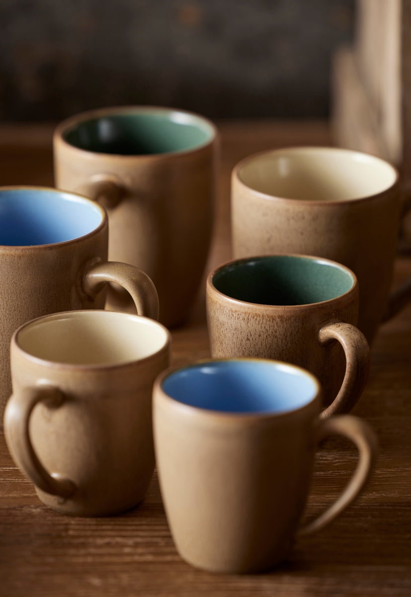 Bitz Becher mit Henkel klein Wood/Ocean 0,19 l