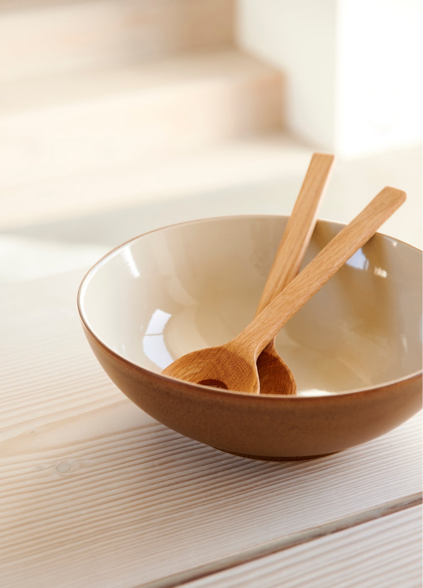 Bitz Salatbowl Wood/Sand 24 cm