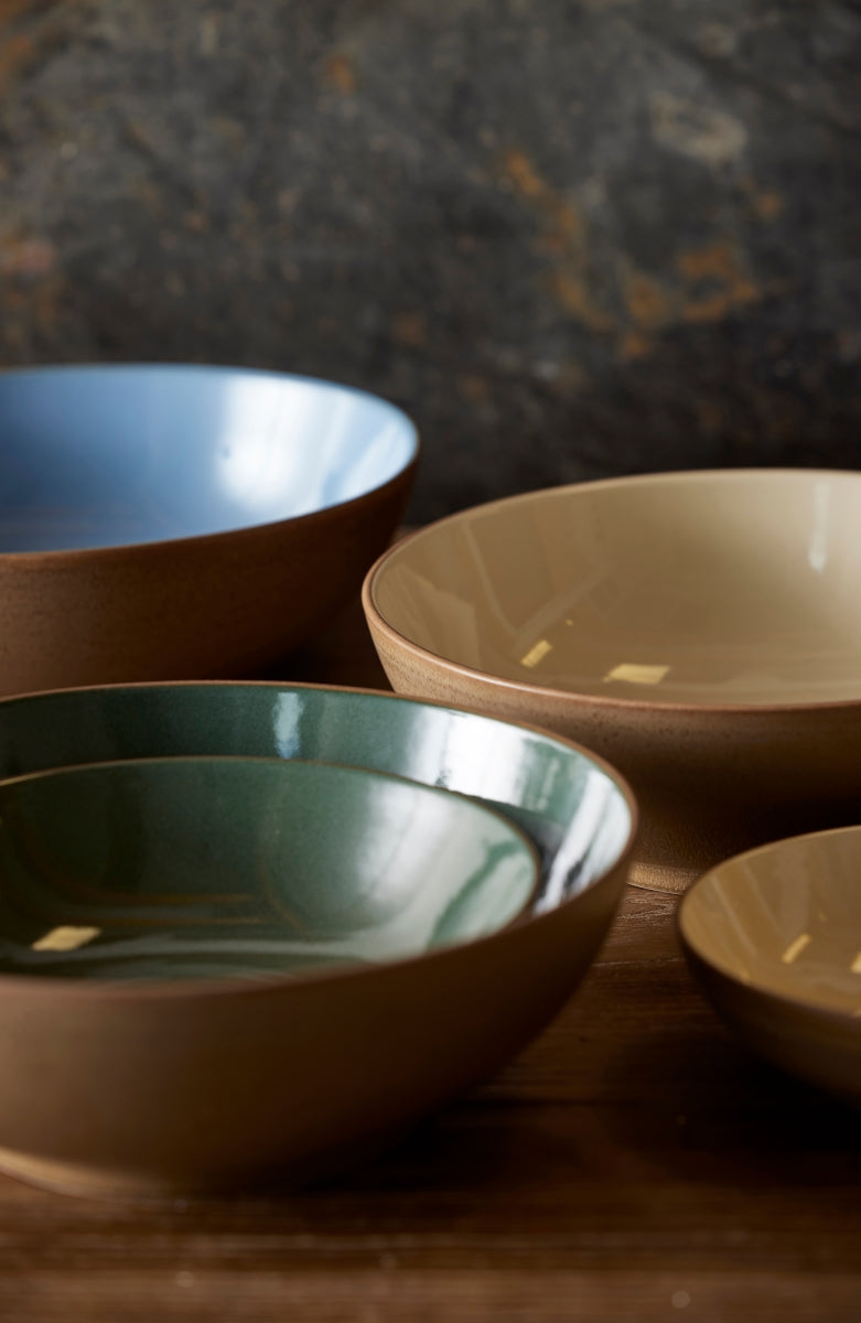 Bitz Salatbowl Wood/Sand 24 cm