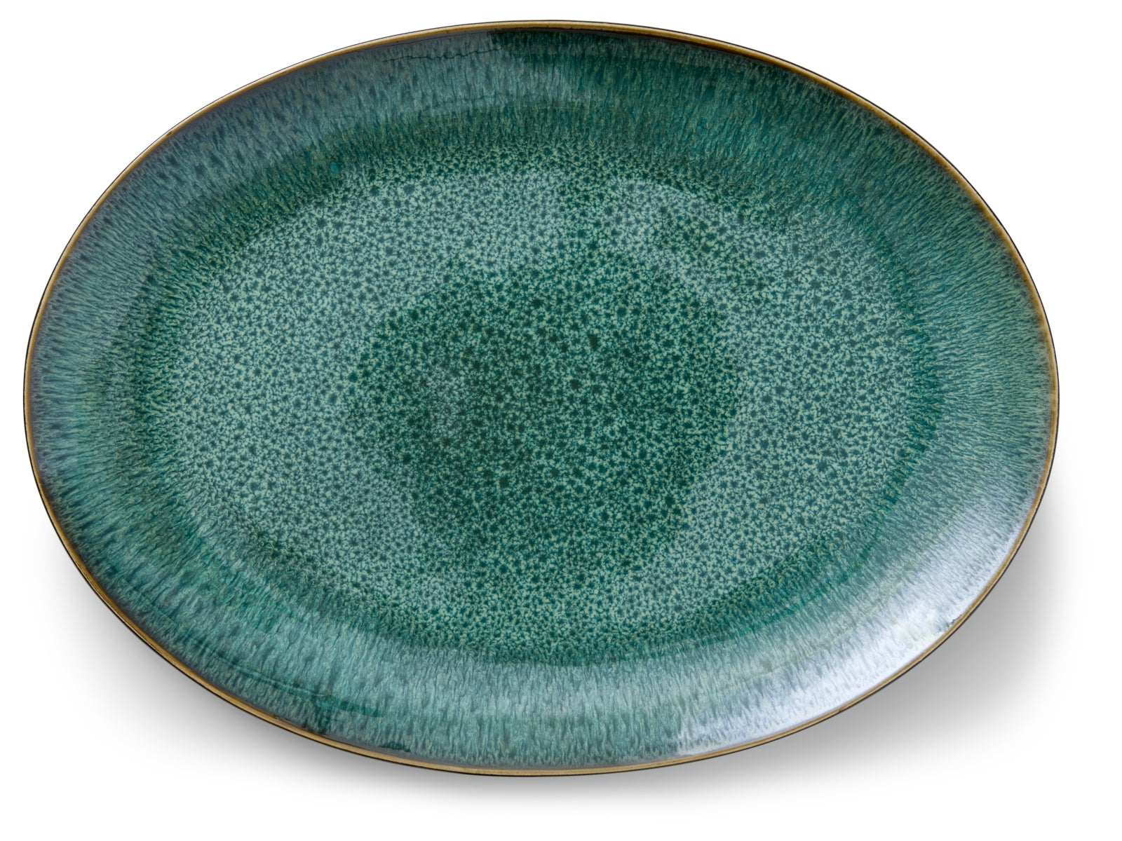 Bitz Servierplatte oval black/green 45 x 34 cm Freisteller 1