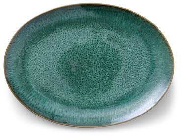 Bitz Servierplatte oval black/green 45 x 34 cm Freisteller 1