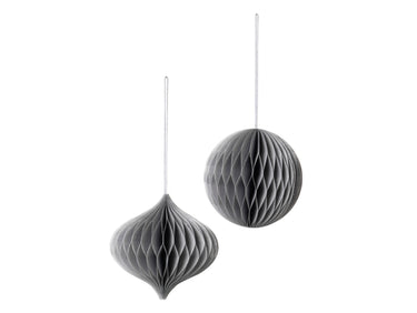 Broste Copenhagen CHRISTMAS MIX Papierhänger silver Set2 Freisteller