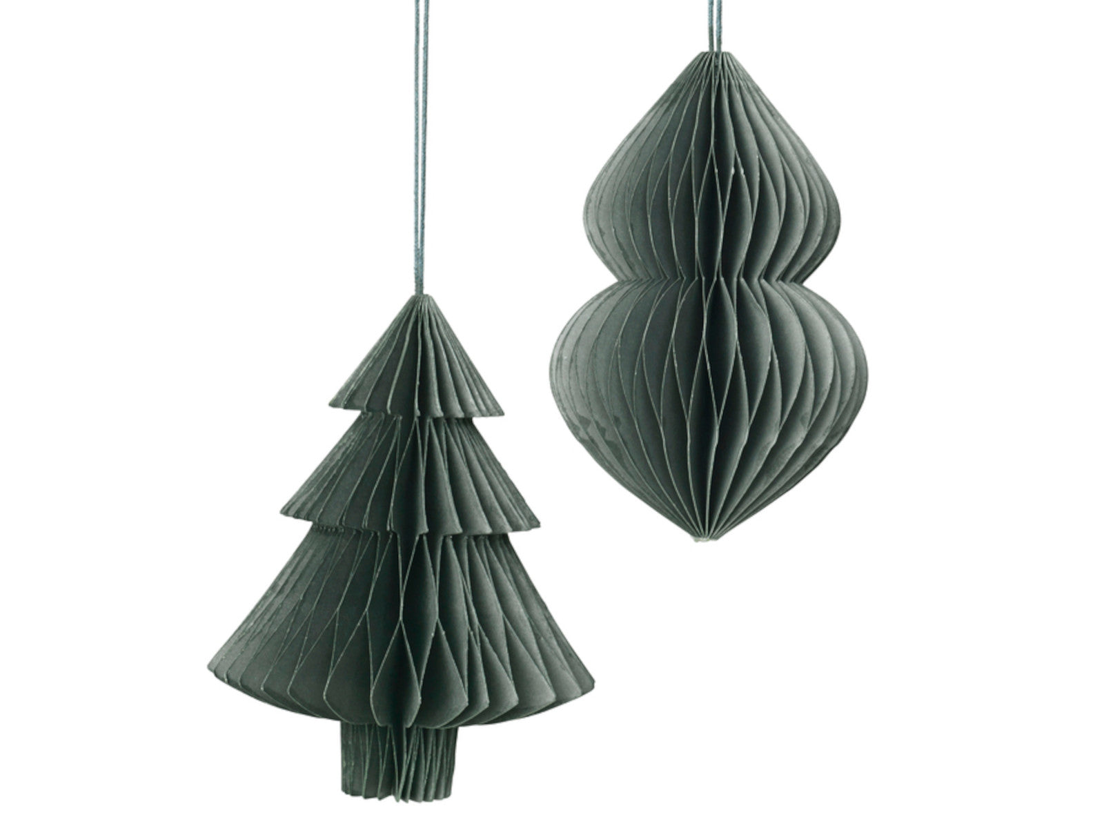 Broste Copenhagen CHRISTMAS MIX Papierhänger thyme Set2 Freisteller