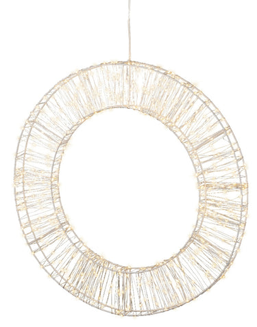 Lumineo Micro LED Kranz weiss 58 cm Freisteller 1