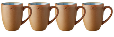 Bitz Becher mit Henkel Wood/Ocean 0,3 l Set4