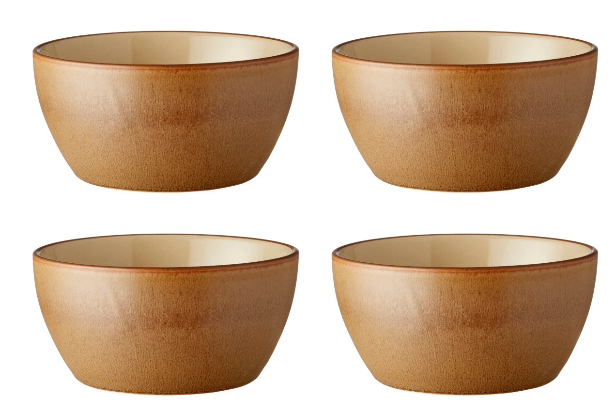 Bitz Schale Wood/Sand 12 cm Set4