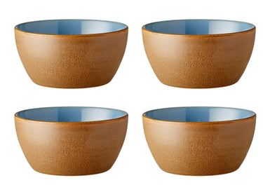 Bitz Schale Wood/Ocean 12 cm Set4