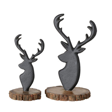 Boltze Berti Figur Hirsch mangoholz 22 cm (1 Stück)