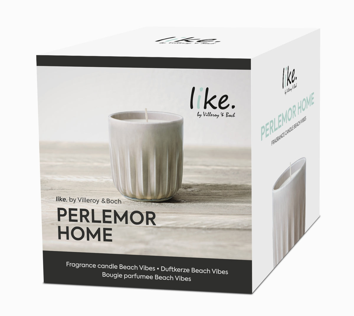 like. by Villeroy & Boch Perlemor Home Duftkerze Beach Vibes 9 cm