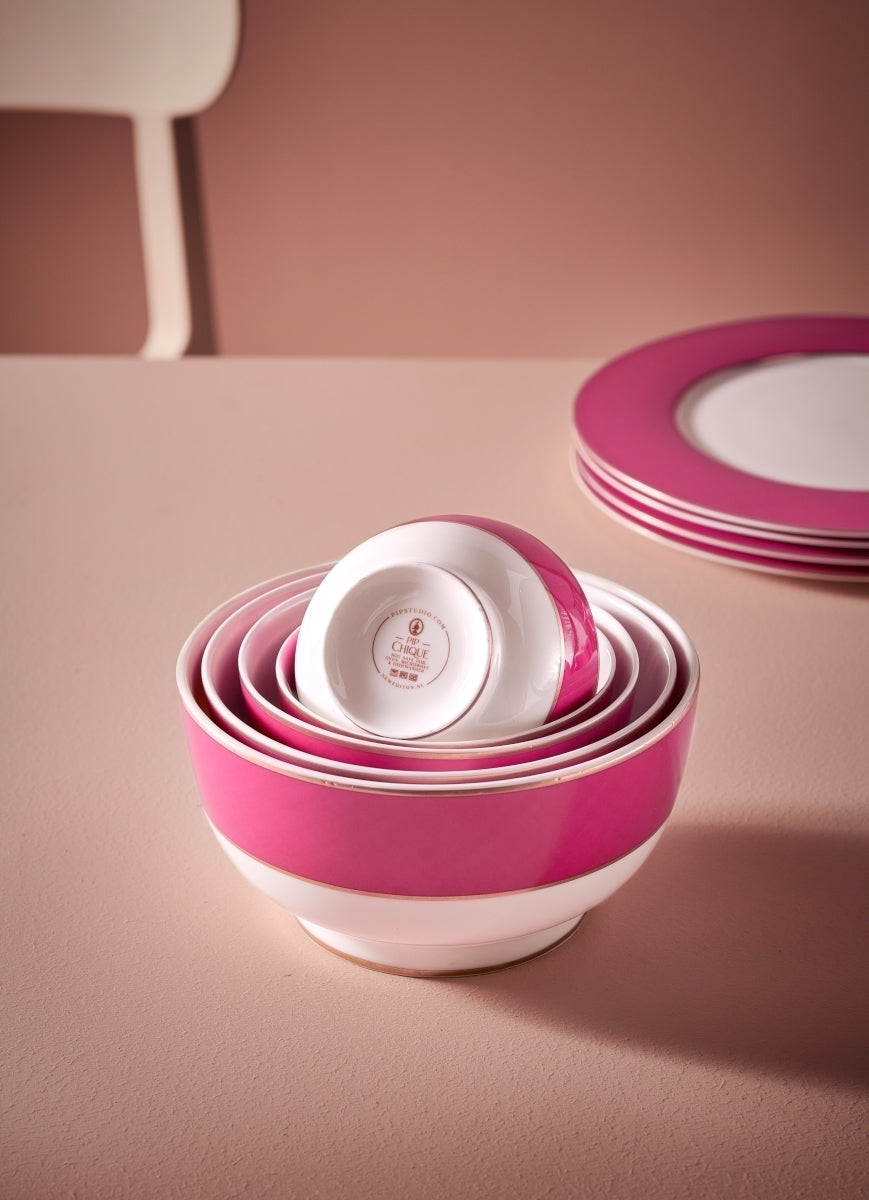 PIP STUDIO Chique Bowl gold-pink 20,5 cm