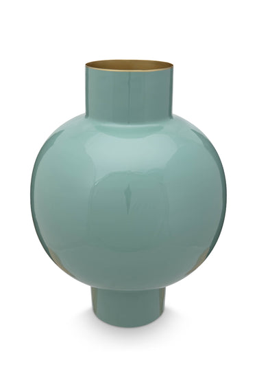 PIP STUDIO Vase Metal groß soft green 31,5 x 40 cm