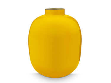PIP STUDIO Vase Metal ockergelb 32 cm Freisteller 1