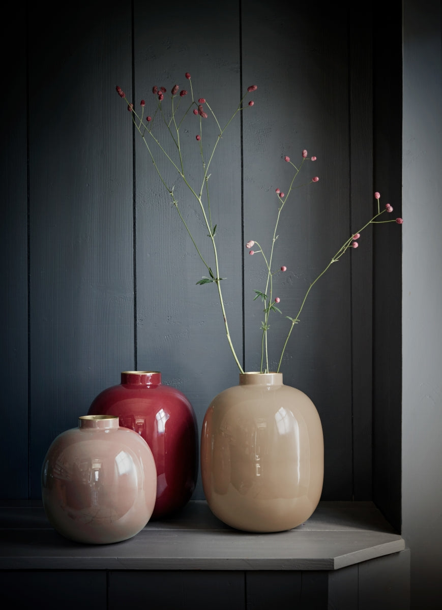 PIP STUDIO Vase Metal rust 23 cm Lifestyle