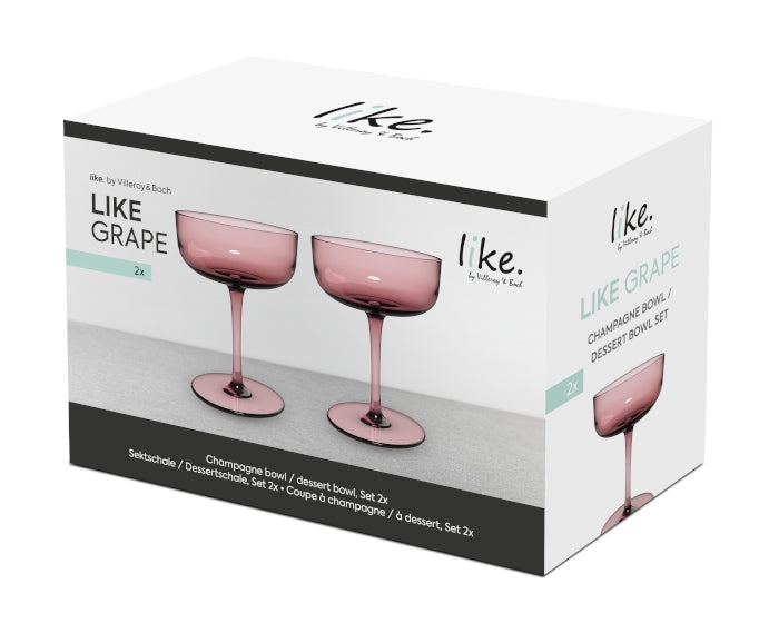 like. by Villeroy & Boch Like Grape Sektschale / Dessertschale Set 2tlg