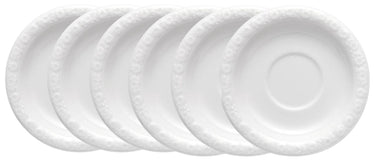 Rosenthal Maria Weiss Espresso-/Mokka-Untertasse 12 cm Set6 Feisteller