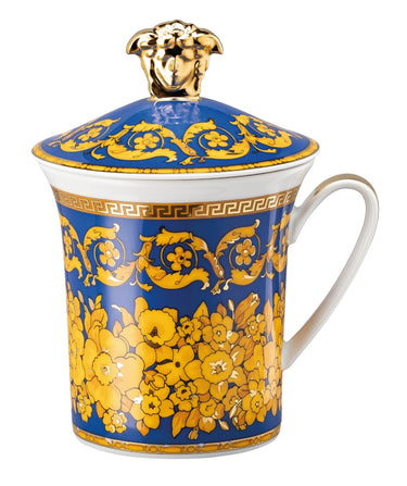 Versace Becher m.Dkl./30Y. FloraliaBlue