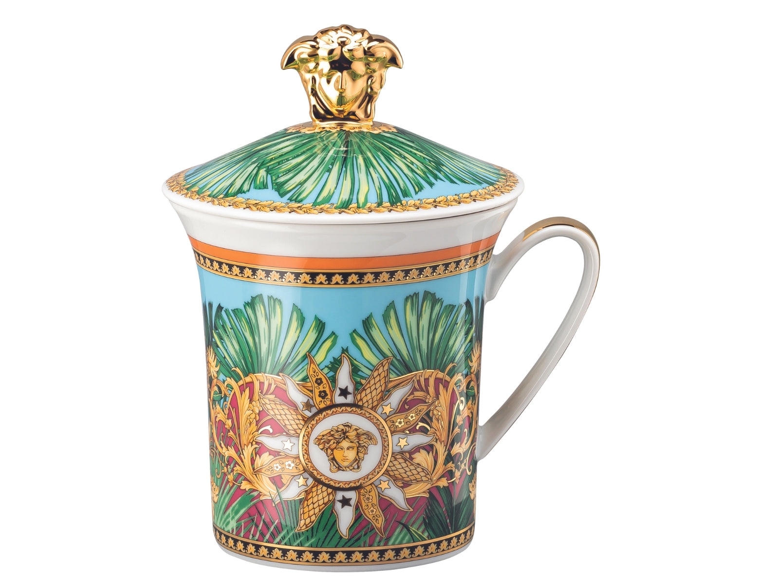 Versace Becher m.Dkl./30Y. Jungle Animalier