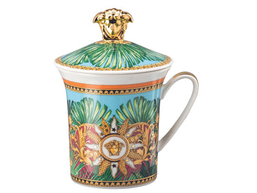 Versace Becher m.Dkl./30Y. Jungle Animalier