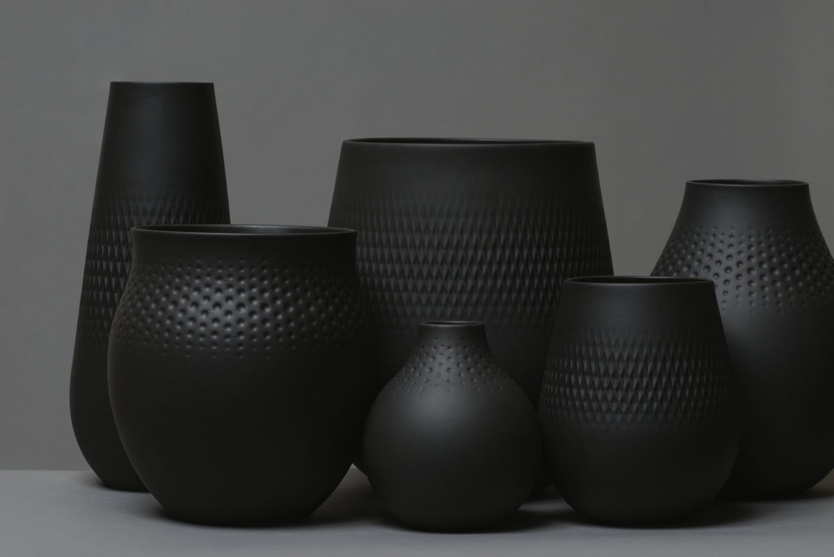 Villeroy & Boch Manufacture Collier noir Vase No.1 Perle groß