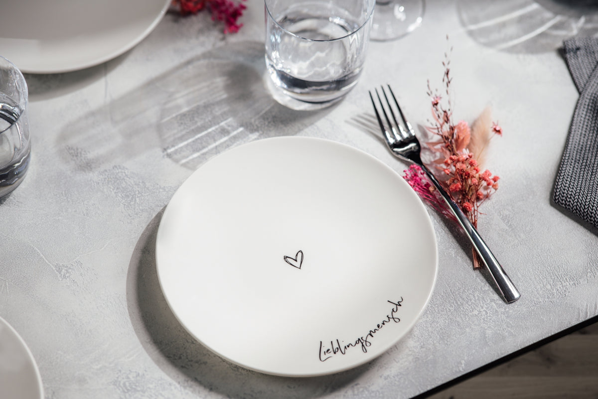 Villeroy & Boch Statement Frühstücksteller Lieblingsmensch 21 cm