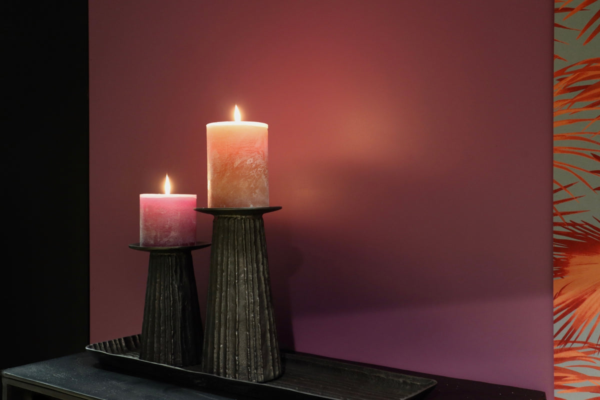Dekocandle Zylinder-Kerze terracotta Ø 8,6 x 10 cm Lifestyle 1