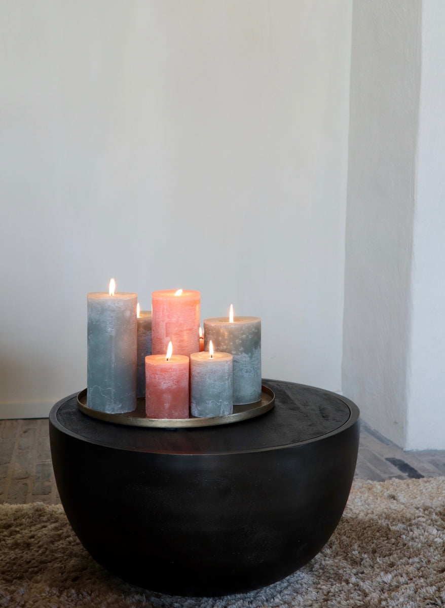 Dekocandle Zylinder-Kerze old red Ø 7 x 25 cm (1 Stück) Lifestyle 1