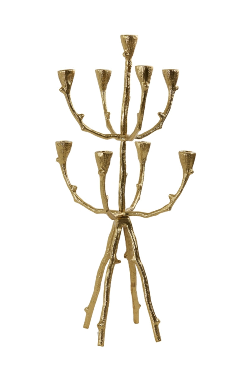 Light & Living Ranica Kerzenständer gold 29 x 29 x 63,5 cm Freisteller 1