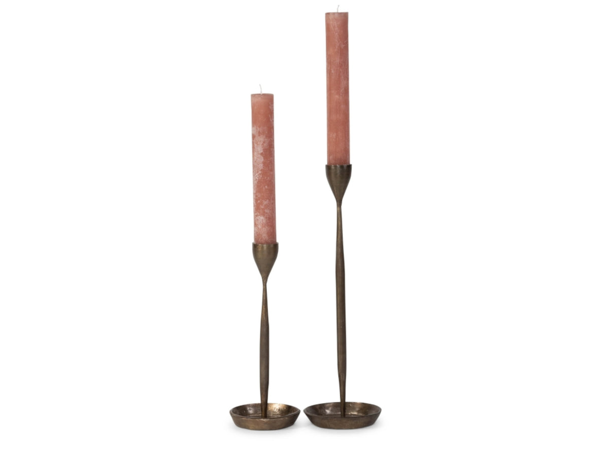 Dekocandle Kerzenhalter metal antikgold klein Ø 14 x 35 cm Freisteller2