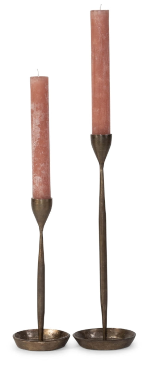 Dekocandle Kerzenhalter metal antikgold gross Ø 14 x 50 cm Freisteller 2