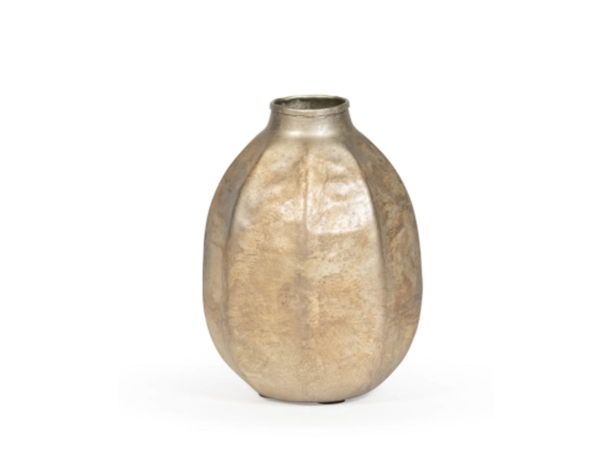 Dekocandle Vase silber-gold Ø11 x 16 cm (1 Stück) Freisteller1