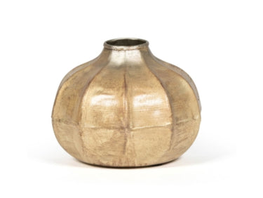 Dekocandle Vase silber-gold Ø15,5 x 11,5 cm (1 Stück) Freisteller1