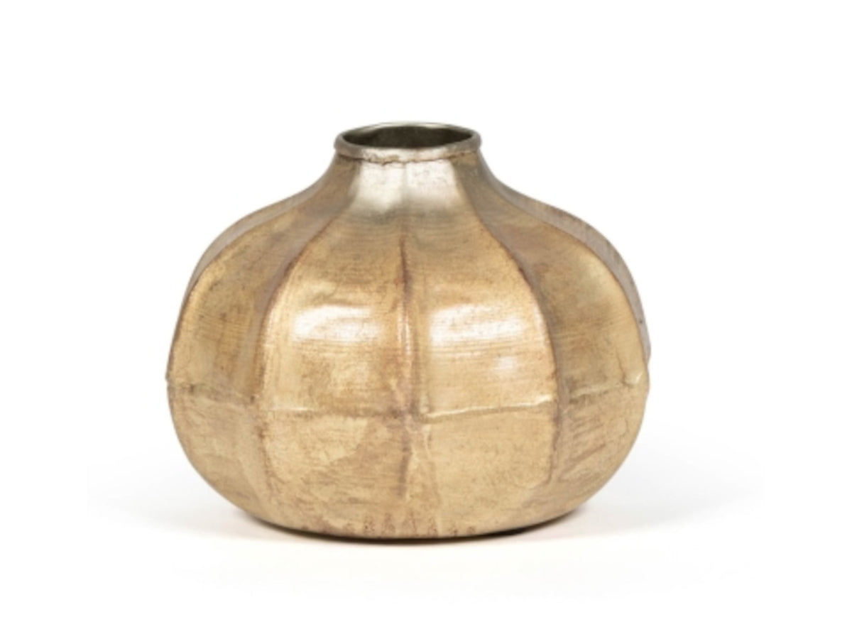 Dekocandle Vase silber-gold Ø15,5 x 11,5 cm (1 Stück) Freisteller1