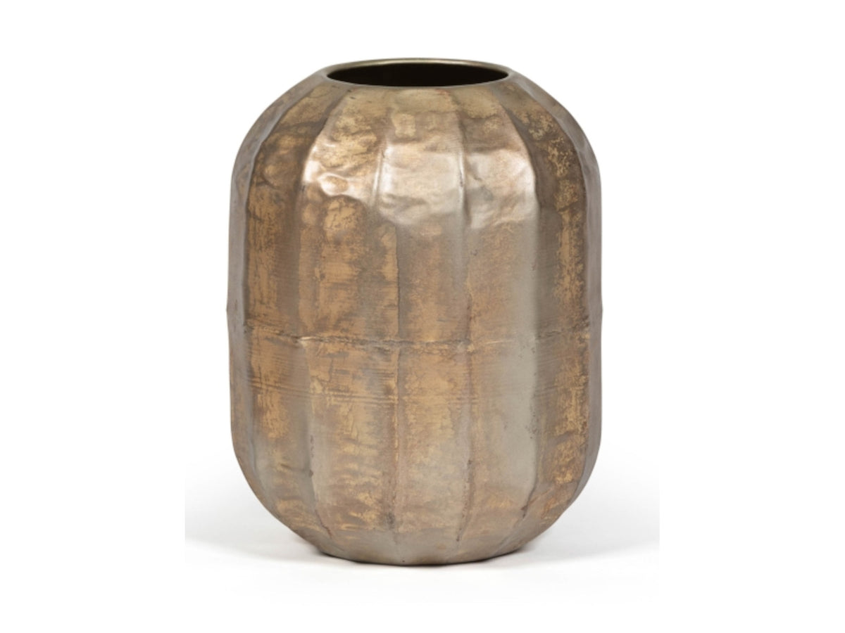 Dekocandle Vase silber-gold Ø20 x 26 cm (1 Stück) Freisteller1