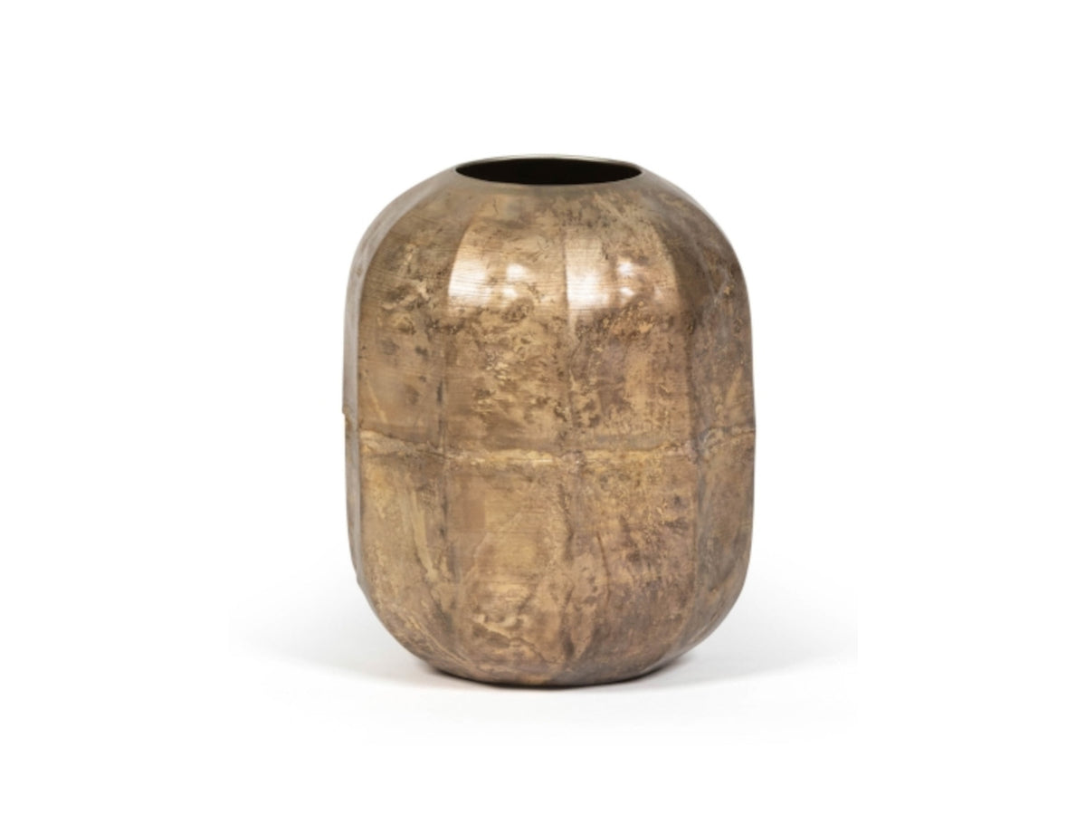 Dekocandle Vase silber-gold Ø16 x 18,5 cm (1 Stück) Freisteller1