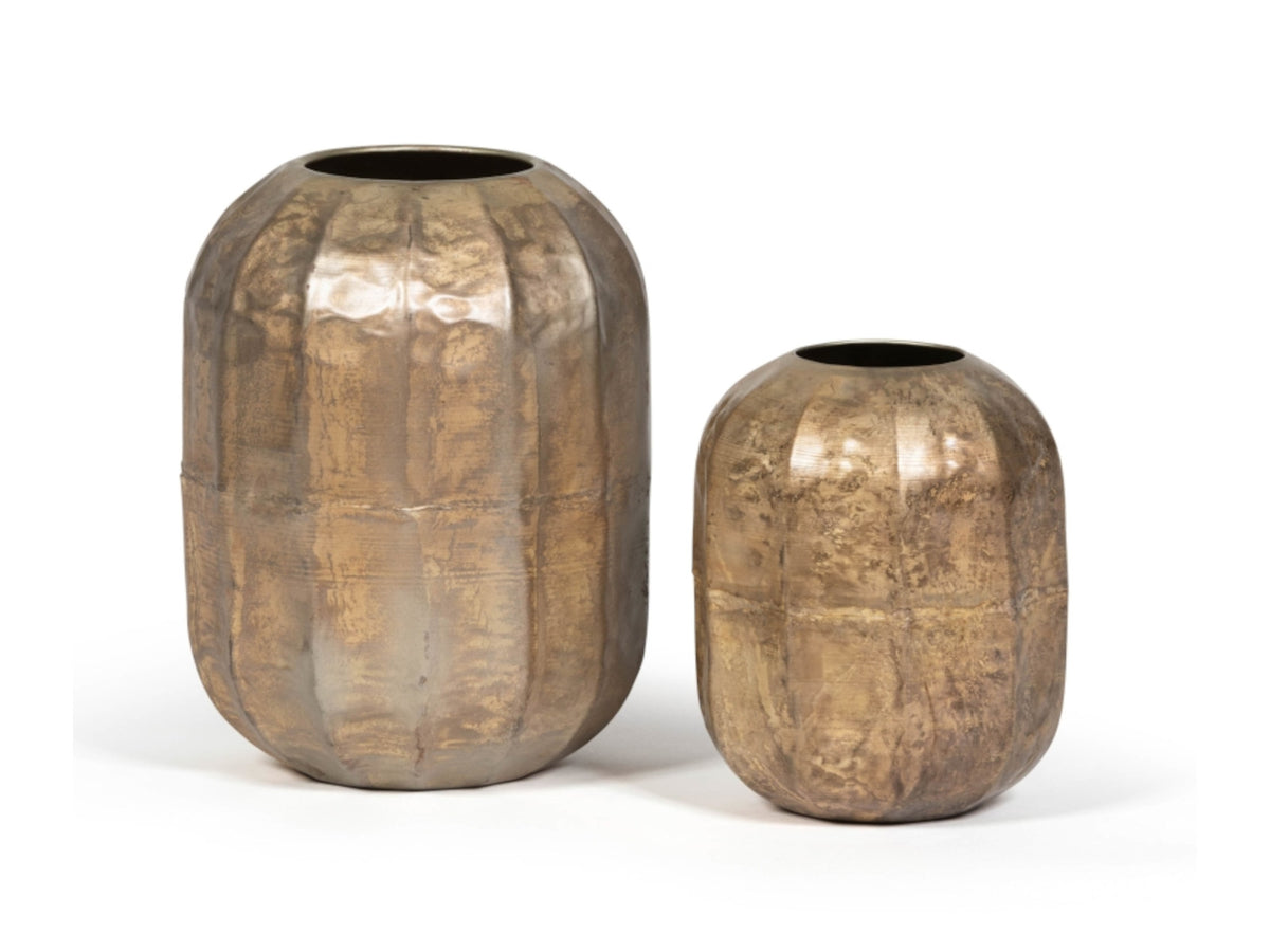 Dekocandle Vase silber-gold Ø20 x 26 cm (1 Stück) Freisteller2
