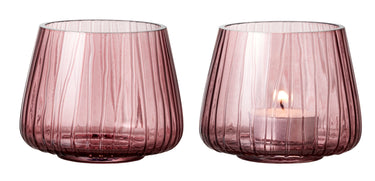 Bitz Kusintha Teelichthalter pink 7,5 cm Set 2