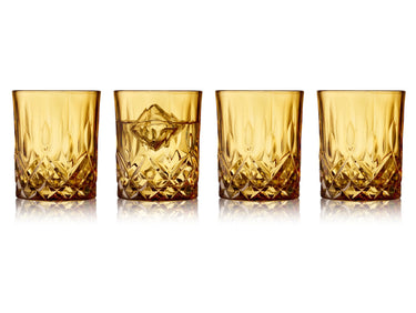 Lyngby Sorrento Whiskyglas amber 320ml Set4 Freisteller1