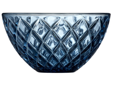 Lyngby Sorrento Schale Glas blau 12 cm Set4 Freisteller1