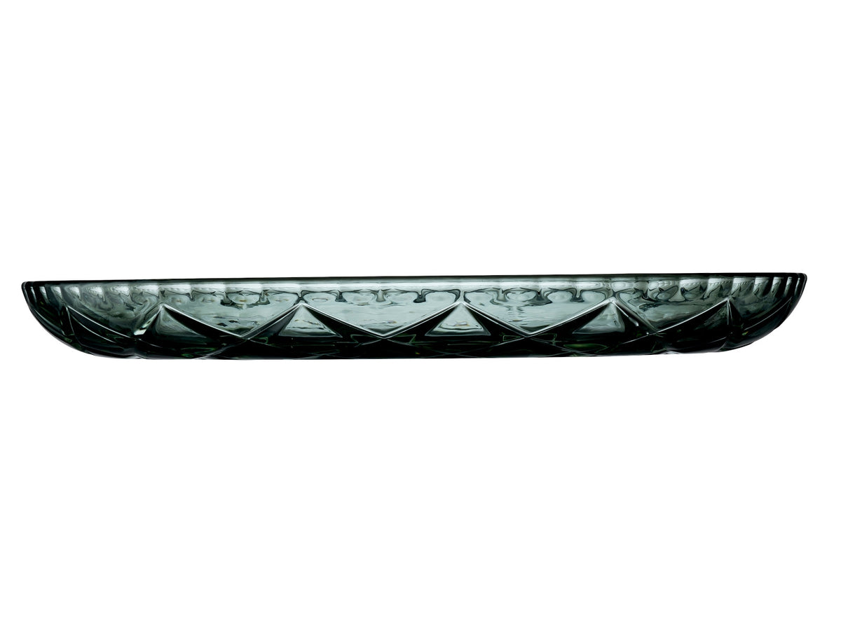 Lyngby Sorrento Platte Glas grün 30cm Freisteller2