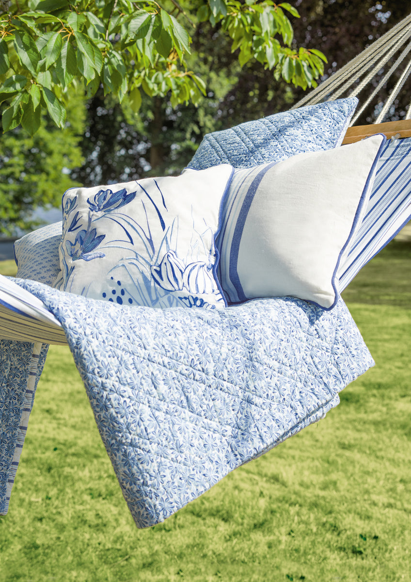 Greengate Kristel Tischläufer blue 140x45cm