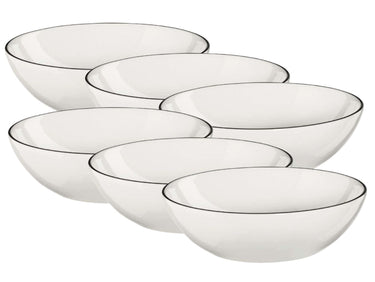 ASA à table ligne noire Pasta-/Suppenteller 22cm Set6 Freisteller