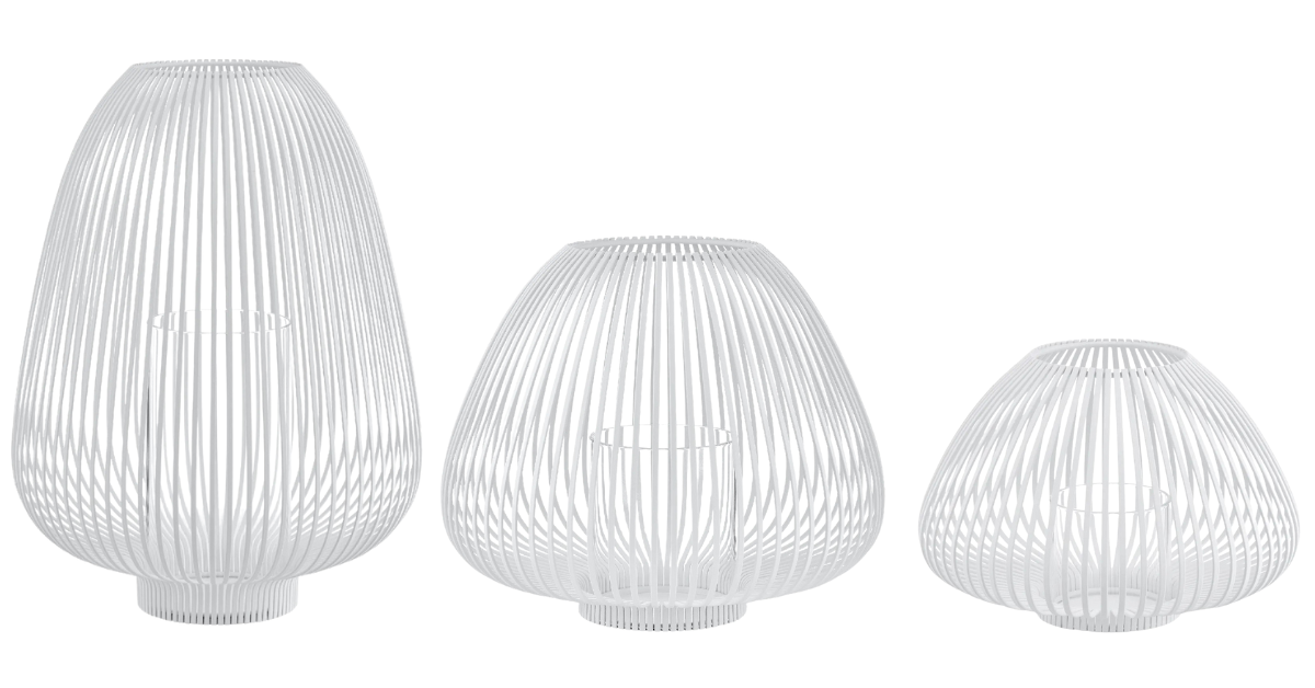 Blomus LYVA Laterne white Set3 Freisteller