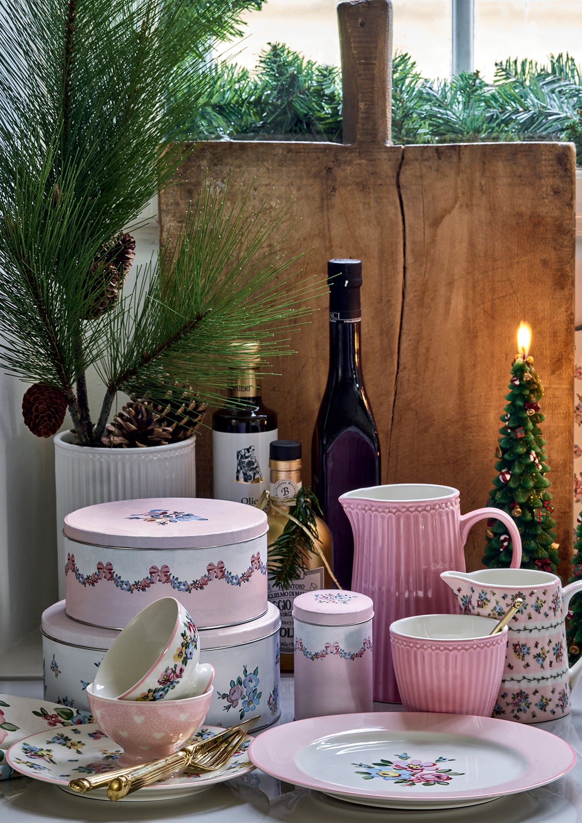 Greengate Alice Speiseteller dusty rose 26,5 cm Set6