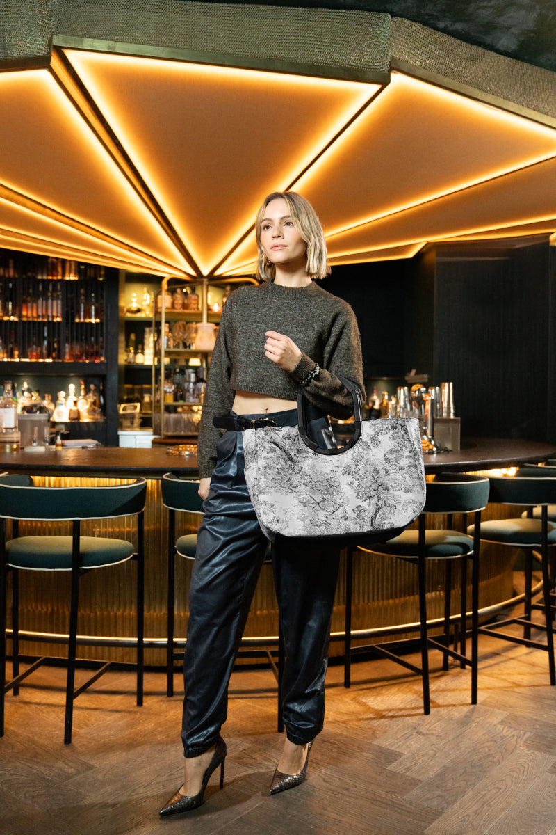 reisenthel loopshopper L jacquard grey Lifestyle 4