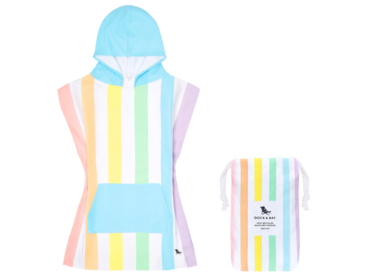 Dock & Bay Kinder-Badeponcho Unicorn Waves 75x55cm Freisteller 1