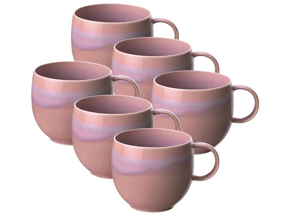 like Villeroy & Boch Perlemor Coral Becher mit Henkel 0,29 l Set6 Freisteller